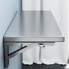 23.6 * 16in Medium Stainless Steel Folding Wall Shelf |