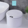 Qcwwy Desktop Sensor Trash Bin, Touchless Automatic Mini Waste Basket
