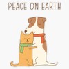 Leyland Designs Peace On Earth Sticker Outdoor Rated Vinyl Sticker