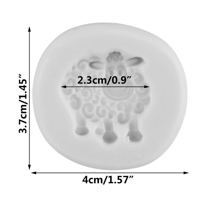 TAOXIBEI Animal Polymer Clay Mold Sheep Silicone Molds