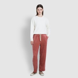 JAJU [JAJU/자주] 여 밍크 플리스 파자마 팬츠_라이트 레드 [JAJU] Women’s Mink Fleece Pajama Pants_Light Red
