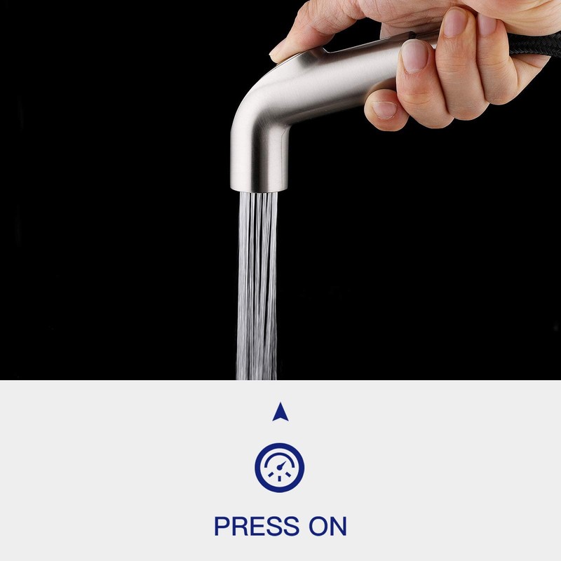 Houtingmann Kitchen Side Sprayer with Hose and Holder - Sprayer