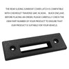 QKYS 1PCS Rear Sliding Moonroof Cover Latch, Rev0 - GMF