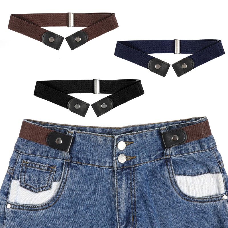 JIYIN 3 PCS No Buckle Stretch Belts for Toddler, 3
