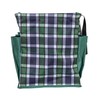 Household Essentials Plaid Utility Tote with Handles, Rectangular Krush Tote,