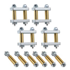 Heavy Duty Shackle Upgrade Kit Compatible with CRE3000 Stock and Equaflex 2.25" Shackles Tandem Axle Truck/Trailers Suspension Kit Replacement UO12-016