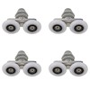4Pcs Curved Shower Door Rollers,Bathroom Rollers,27mm Door Roller Replacement Part,Shower