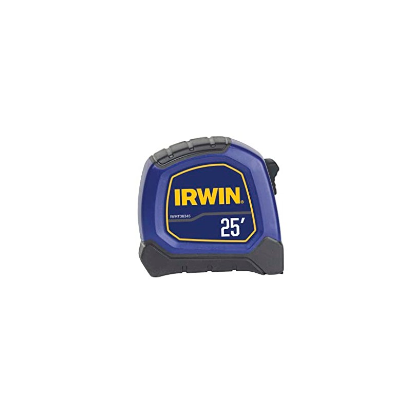 IRWIN Bi-Material Tape Measure, 25-ft Imperial (IWHT36345)