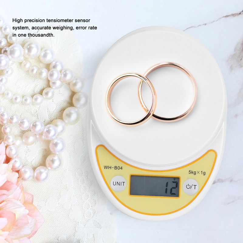 5kg 1g Portable Jewelry Scale Electronic Digital Food Weight Scale