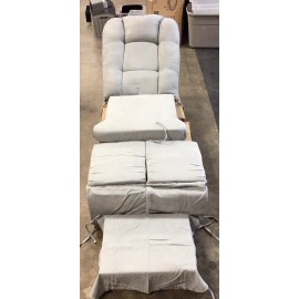 Unbranded 5pcs Glider Rocker Replacement Cushions Suede - Light Gray And Dark Brown-New