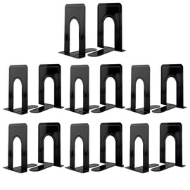 Mkyuroa Book Ends, Heavy Duty Bookends to Hold Books, Metal Bookends for Home Office ...