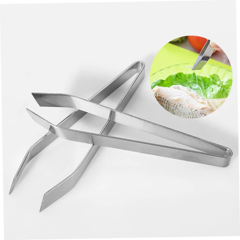 Alipis Dishwasher Safe Stainless Steel Tweezers Hair Removal Tool Beveled