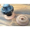 HARD WOOD BACK PLATE (60mm Diam) FOR VICTORIAN/EDWARDIAN DOORS