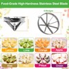 Commercial Lemon Cutter 8-Section with V-Shaped 420 Stainless Steel Blades，Easy