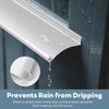 Orechic Heavy-Duty Aluminum Door Rain Drip Guard, 4″ Extra-Wide and