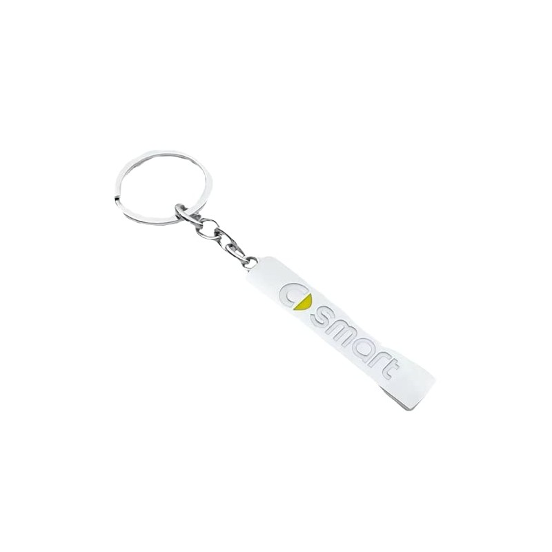 PSL Metal Chrome Logo Keyring Compatible with Smart Cars