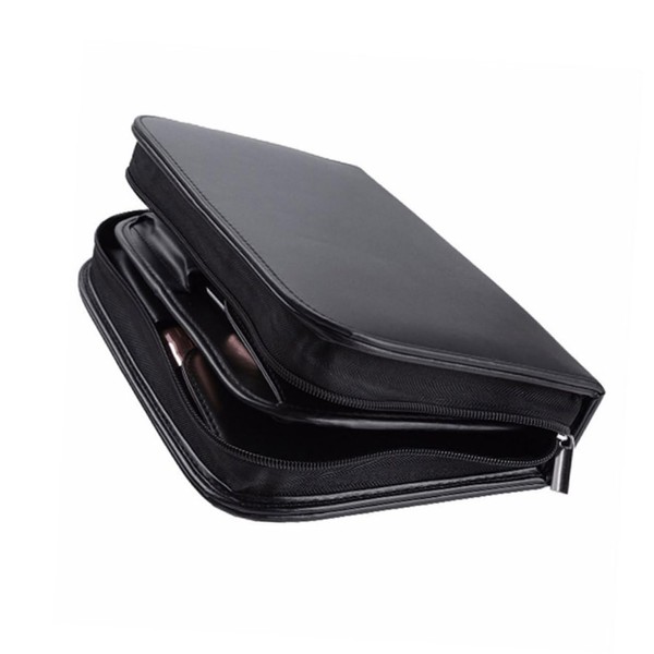 Baluue Elegant Pu Leather Makeup Brush Bag Large Storage for