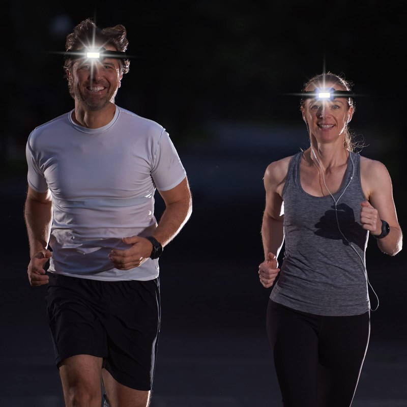 Macarrie 30 Pcs LED Headlamp Flashlight for Adults Outdoor Mardi
