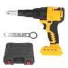 Oreilet Cordless Rivet Gun, 3.2‑4.8mm Brushless Portable Electric Rivet Tool,