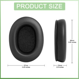 hopopower Replacement Ear Pads for Sony MDR-7506 MDR-V6 MDR-V7 MDR-CD900ST Headphones, Earpads Cushions with High-Density Noise Isolation Foam, Added Thickness