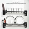 Kitchen Wall Mounted Tableware Holder Drain No Punching Drainage Flatware