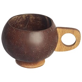 Coco Nut Bowls for Food | Natural Multipurpose Handmade Bowls | Rustic Brown Water Cups, Wear-Resistant Bowls for Salad, Desserts, Smoothie