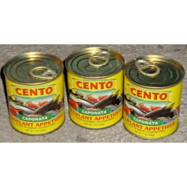 Cento Caponata Eggplant Appetizer, 7.0 - Oz. Cans Pack of 3, Product Of Italy