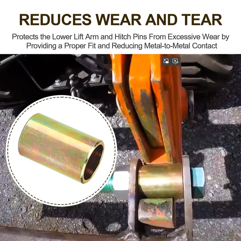 10Pcs Tractor Lower Lift Arm Bushing– Category II to I