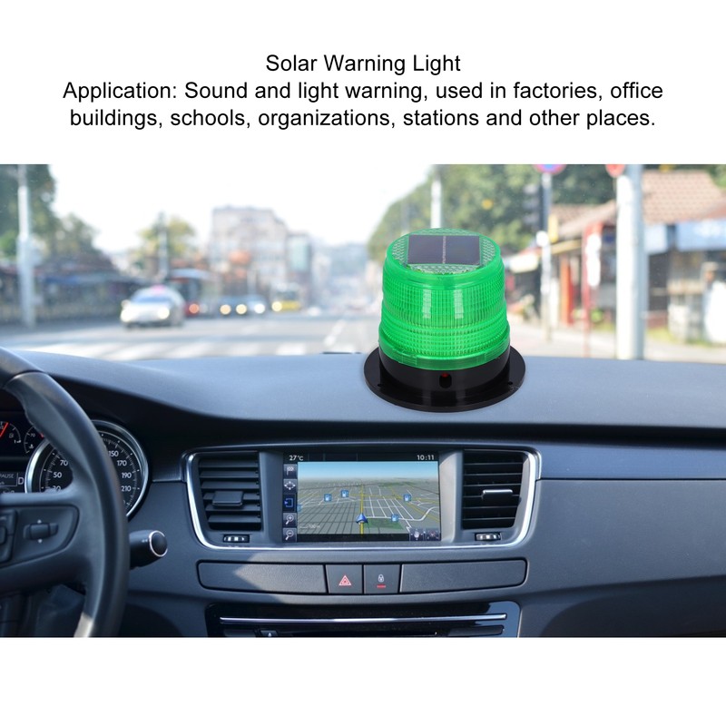 LED Solar Power Warning Flashing Light Strobe Light with Magnetic
