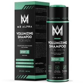 MR ALPHA Volumizing Hair Growth Shampoo for Hair Loss, 8oz - Advanced Hair Thickening Formula - Potent DHT Blocker Shampoo - Effective Hair Loss Treatment Shampoo  - Hair Regrowth and Strengthening Shampoo - Thinning Hair Repair Shampoo, USA-Made
