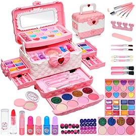 Juegos de maquillaje para niñas - Juegos de maquillaje para niñas de 5 a 8 años, Maquillaje para niñas, Kit de maquillaje de juego, los mejores juguetes para niñas pequeñas, cosas de princesa para