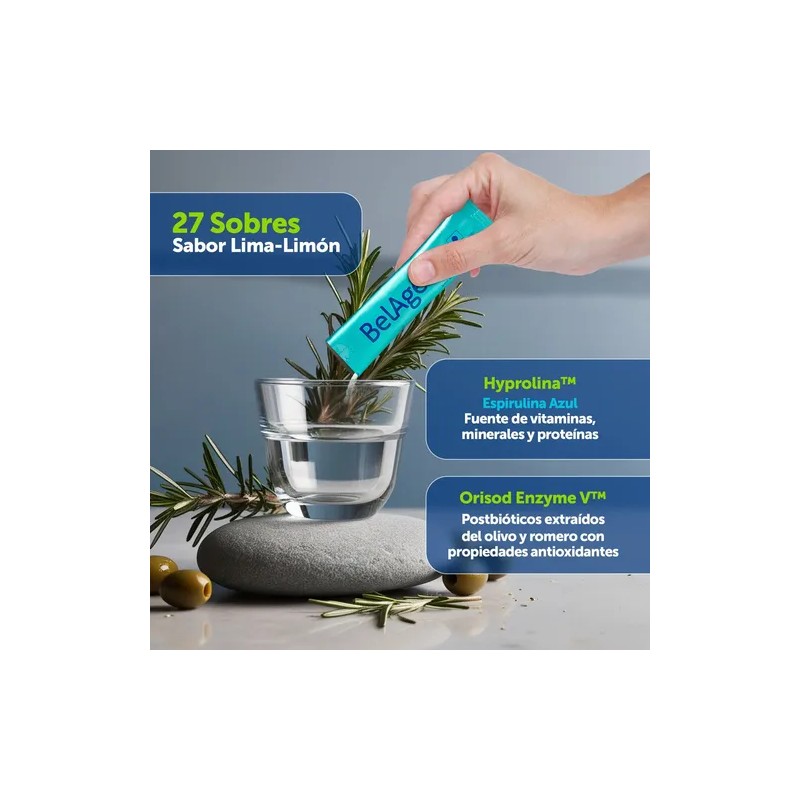 Belage Vi Fórmula Con Hyprolina-espirulina 27 Sobres Limón