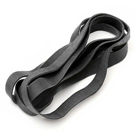Wide Rubber Bands, Large, Black, Width: 0.8 inches (20 mm), Folding Diameter: Approx. 11.4 inches (290 mm), Inner Diameter: Approx. 7.3 inches (185 mm), Long, Thick Elastic Band, Elastic Band, Bundle,