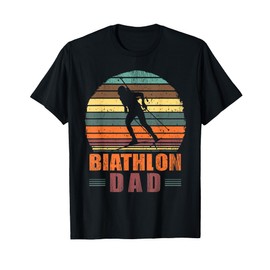 Biathlon Dad Funny Biathlete Shooting Skiing Enthusiast T-Shirt
