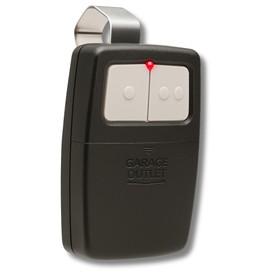 Universal Garage Door Opener Remote – Compatible with LiftMaster, Chamberlain, Genie, Linear, Replaces KLIK1U, 375UT, 375LM, Controls 2 Garage Doors or Gates, Works with Learn Button & Dip Switch