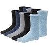 5/6 Pairs Mens Fuzzy Socks Grip Socks Microfiber Plush Sleeping