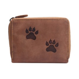 Greenburry Vintage Women's Purse with Dog Paws Brown 13 x 10 x 3 cm, brown, Vintage