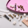 sourcing map 100Pcs 5.9x8.5mm Plastic Hinge Dowel Inserts with M4