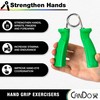 CanDo Hand Grip Exerciser 5 pair set, X-Light - X-Heavy