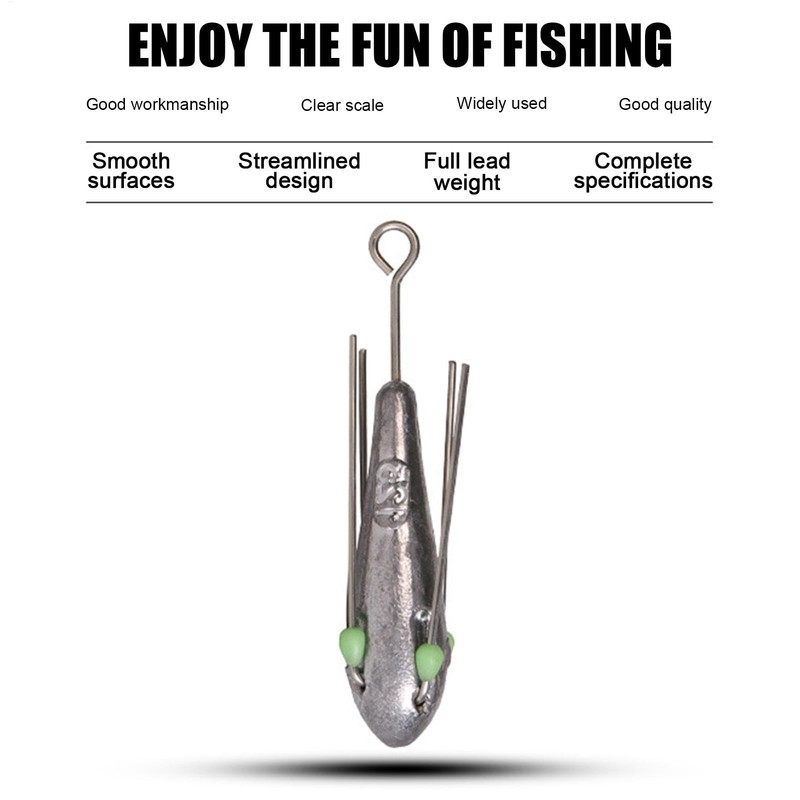Lead Fishing Weights - High Density Long Tail Casting Weights,5X