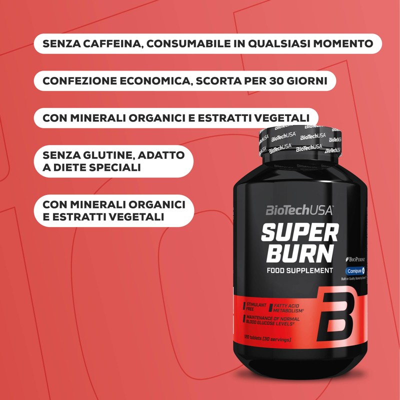 BioTechUSA Super Burn | con L-carnitina Carnipure® e BioPerine®