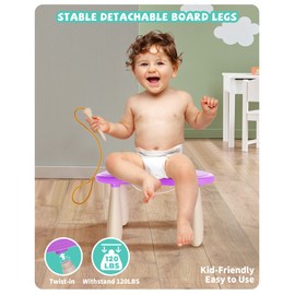 Magnetic Drawing Board, Doodle Board for Toddler Toys Age 1-2, Magnetic Writing Board, Preschool Learning and Educational Sensory Toys for 1 2 3 Years Old Girl Boy Gift for Birthday, Christmas(Purple)