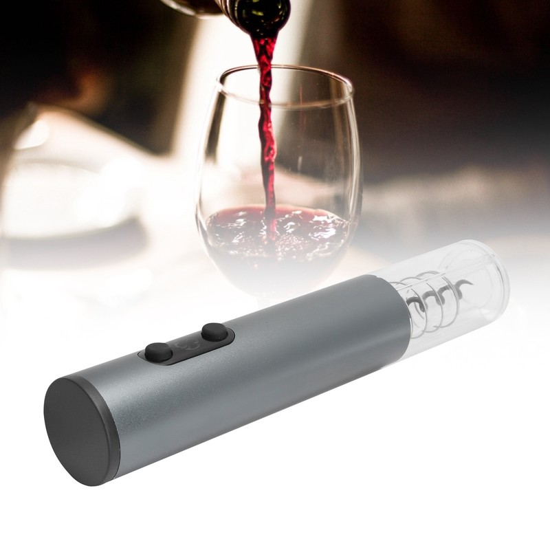 Electric Wine Bottle Opener Automatic Corkscrew W/Foil Cutter Pourer Vacuum
