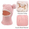 JANGANNSA Winter Pompom Girls Beanie Infant Toddler Balaclava Baby Boys