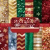 Scrapbook Paper Winter Snowflakes Scrapbooking Paper with Sparkle Pattern, 48