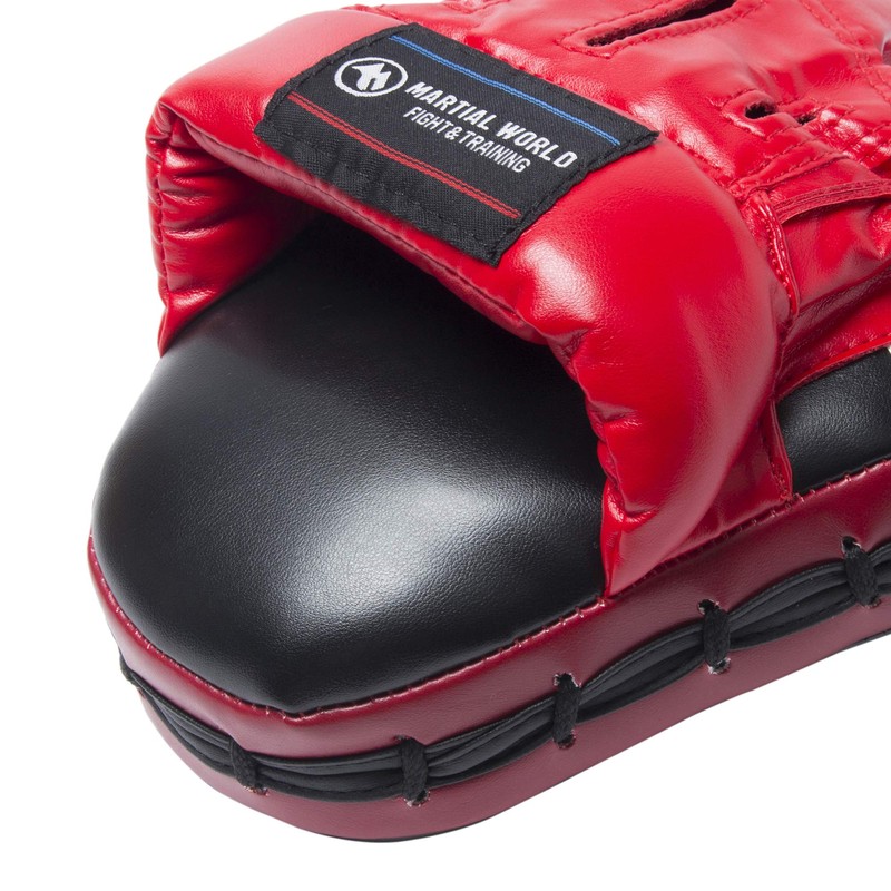 マーシャルワールド(MARTIAL WORLD) パンチングミットSP PM100-RDBK 赤黒 縦24×横19×厚み4cm