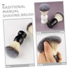 Baluue Barber Brush for Hair Salon 2pcs Men's Shaving Brush