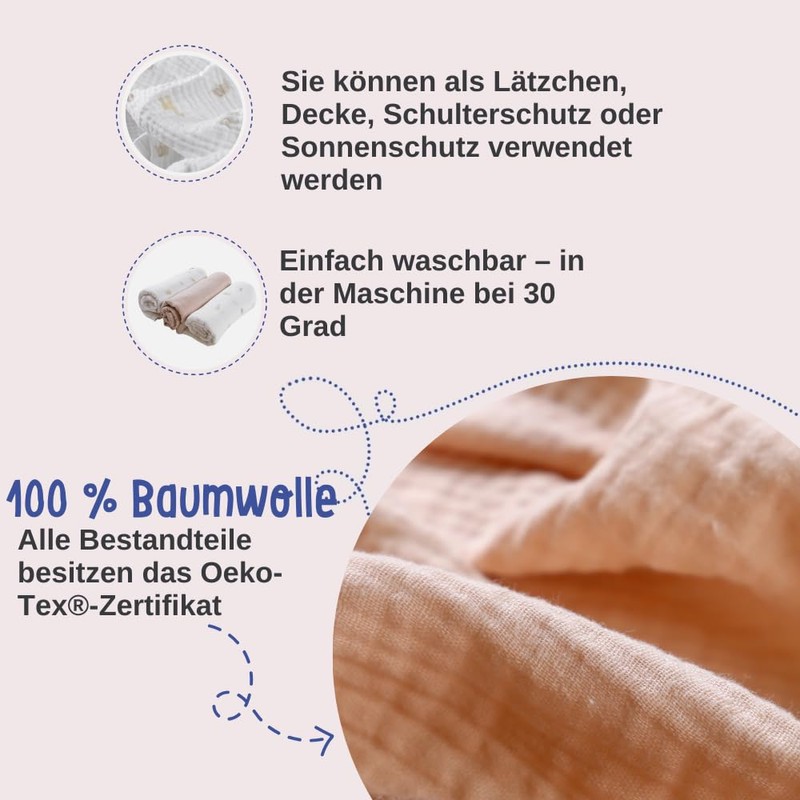 Noukie's - 3 Pack Mix & Match Swaddle Wraps -