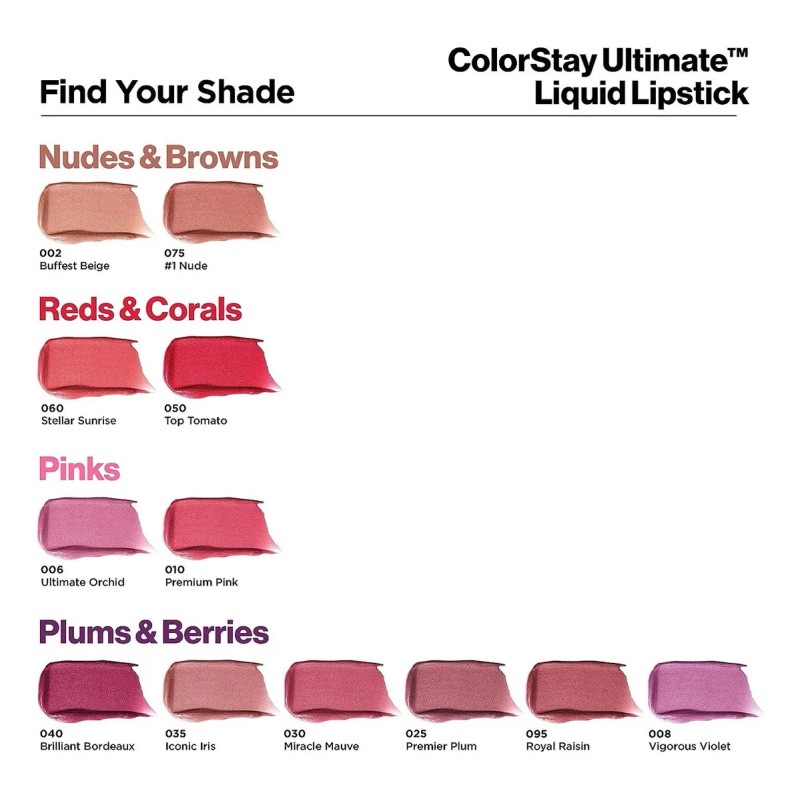 Labial Líquido Cs Ultimate Liquidlipstick Brilliant Bordeaux Acabado Satinado