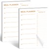 Weekly Meal Planner - 2 Pack Undated Tear-off Sheets, Magnetic